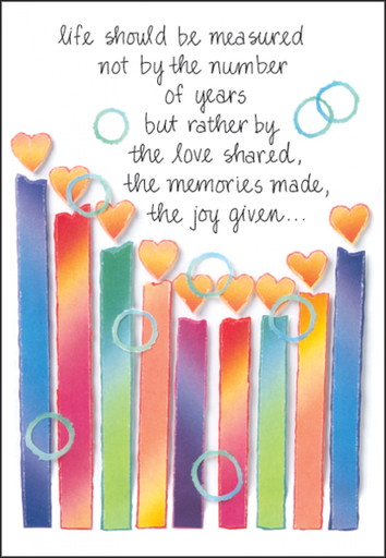 [B187C] Candles Birthday Card-B187C