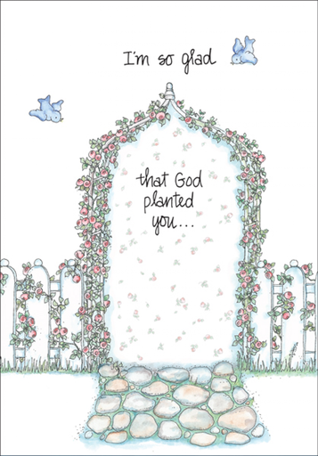 [F2403C] Trellis Friendship Card-F2403C