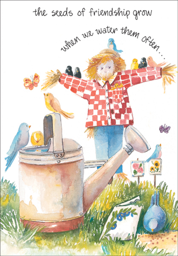 [F4435C] Scarecrow Friendship Card-F4435C