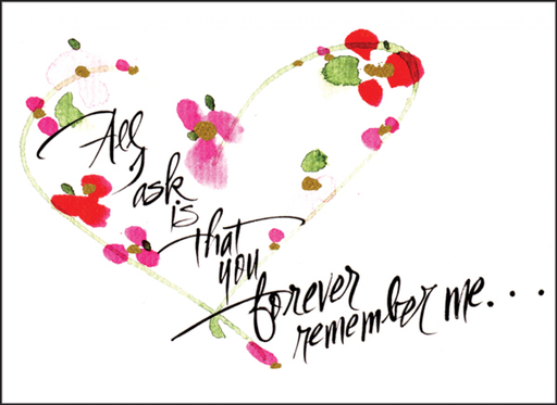 [FPS08] Forever Remember Me Friendship Card-FPS08