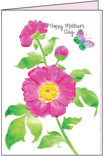 [MCR633] Pink Flower Mother's Day Card