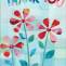 [T5303] Bright Floral Thank You Card-T5303