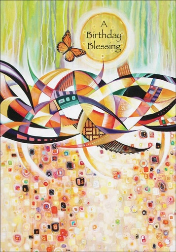 [BR104C] Birthday Blessing Greeting Card-BR104C