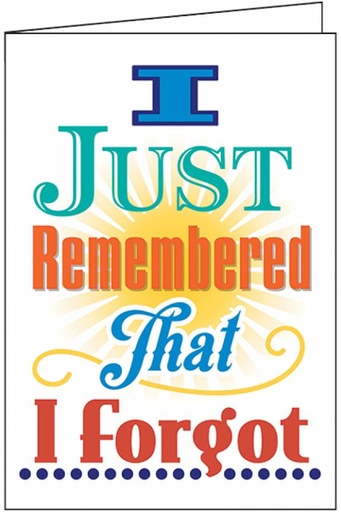 [BB9191] Just Remembered Birthday Card