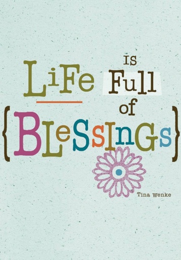[BU121C] Life is Full of Blessings Birthday Card-BU121C