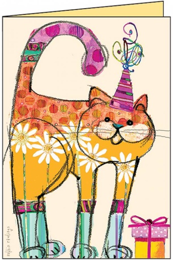 [BU132] Cat Birthday Greeting Card