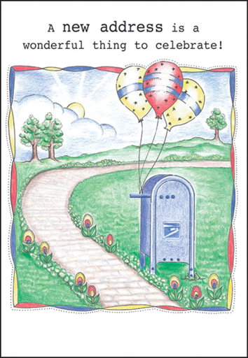 [HH442] Mail Box Real Estate Home Card-HH442