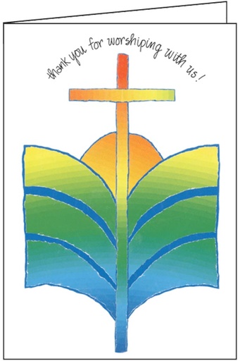 [T335C] Thank You for Worshiping Card-T335C