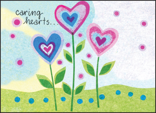 [CBL12H] Caring Hearts Note Cards-CBL12H