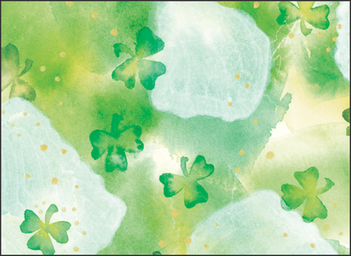 [DVN20] Shamrocks Vellum Note Cards-DVN20