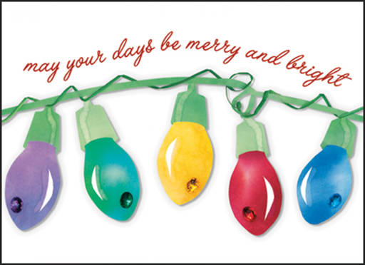 [HBL27] Christmas Lights Note Cards-HBL27