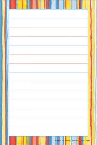 [NP46] Bold Stripes Note Pad-NP46