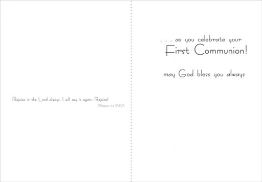 [99T-C60C] First Communion Religious Card-C60C