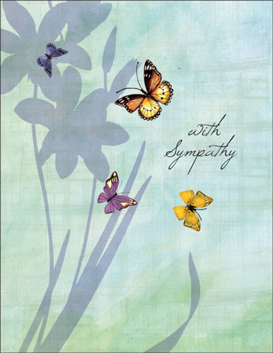 [S26] Butterfly Sympathy Card-S26
