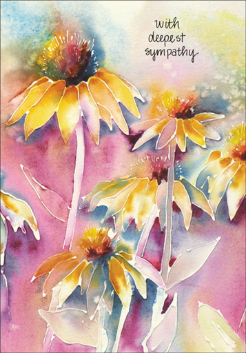 [SG214] Sunflower Sympathy Card-SG214