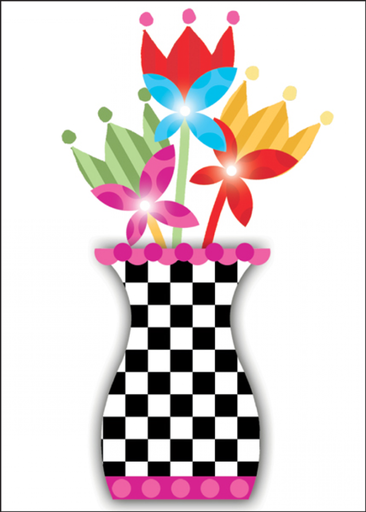 [JEN05] Bold Flowers Gift Card-JEN05