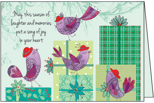 [C9701] Red Hat Christmas Card, Box of Cards