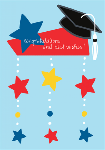 [G6407] Stars Graduation Card G6407