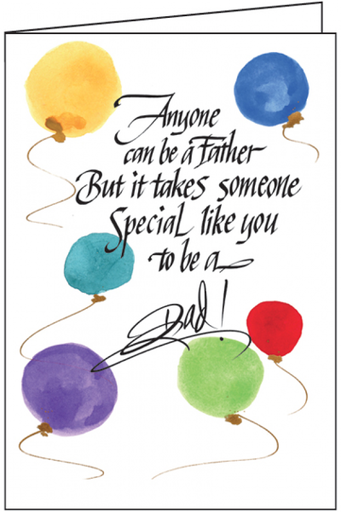 [FF660] Special Balloons Father's Day Card