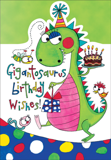 [BU116] Dinosaur Birthday Card-BU116