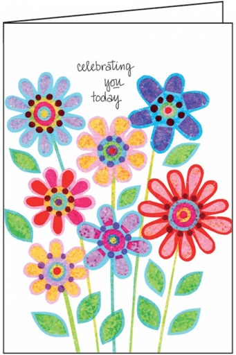 [M5632] Large Bright Floral Mother's Day Card