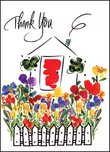 [FBL07] Colorful House Thank You Note-FBL07