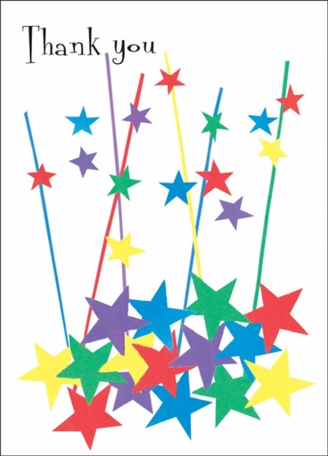 [BL266] Stars Thank You Note Cards-BL266