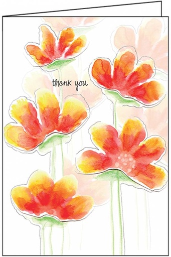 [TH307] Floral Thank You Card-TH307