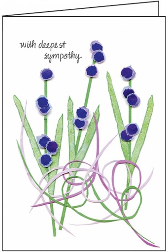 [floral-sympathy-cards214] Floral Sympathy Card-S214