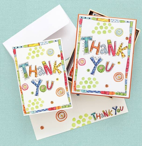 [colorful-thank-you-boxed-note-cardsfnc90806] Colorful Thank You Boxed Note Cards-FNC90806