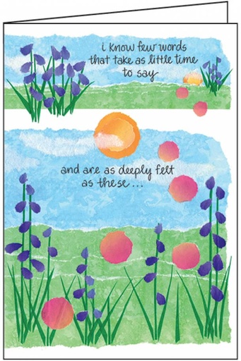[T314] Few Words Thank You Cards-T314