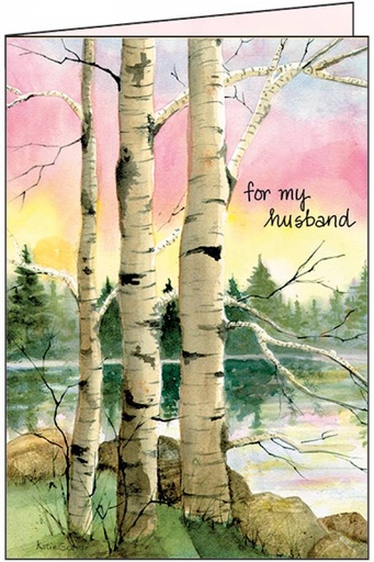 [BG119] Birch Trees Card