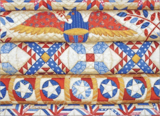 [RB60] N-Stacked Patriotic Note Card-RB60