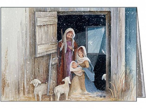 [CU713C] Christmas Stable, Box of Cards