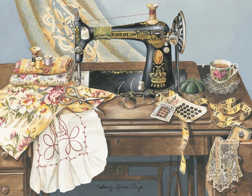 [SC01] SC01 -  4.25 x 5.5 Sewing Machine Note Cards