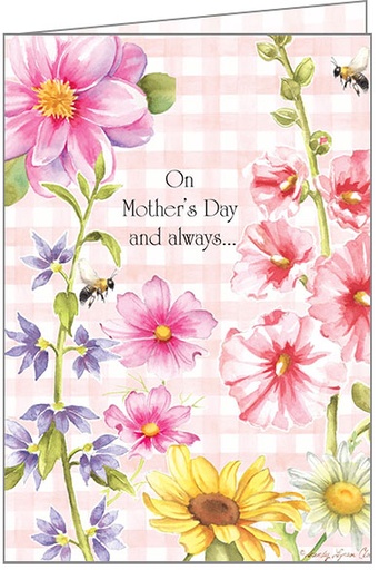 [M3633] Plaid Garden Mother's Day Card