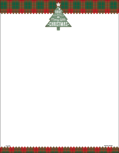[WCLS09] Christmas Plaid Letter Paper