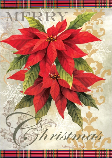 [C3703] Poinsettia Christmas, Box of Cards