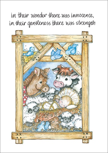[C2719C] Baby Jesus and Manger Christmas, Box of Cards