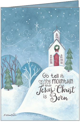 [CU725] Go Tell it On the Mountain Christmas, Box of Cards
