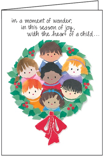 [C761C] Multicultural Kids Christmas Card