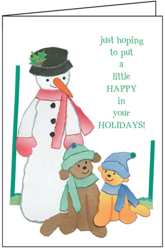 [C772] Happy Holidays Snowman, Box of Cards