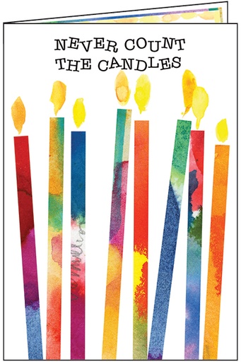 [BU169] Candles Birthday Card