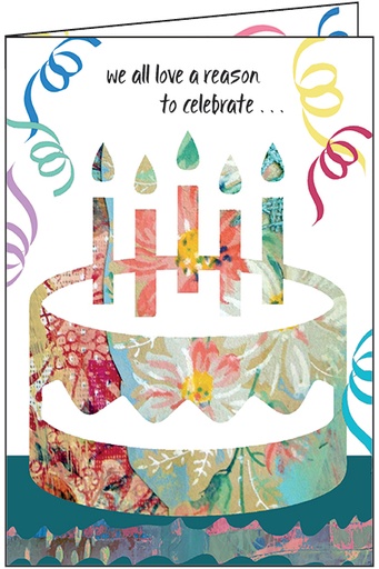 [BN108C] Birthday Cake Confetti Birthday Card 2