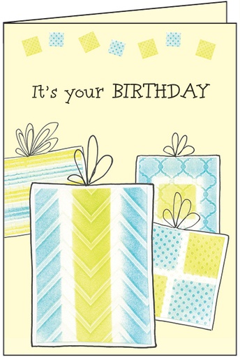 [BH167] Gifts Birthday Card