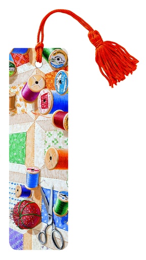 [BK107] Sewing Spools Bookmark