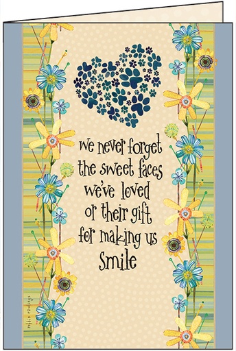 [PR405] Sweet Faces Pet Sympathy Card