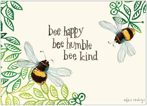 [RBL13] 3.5 x 5 Bee Happy Notes