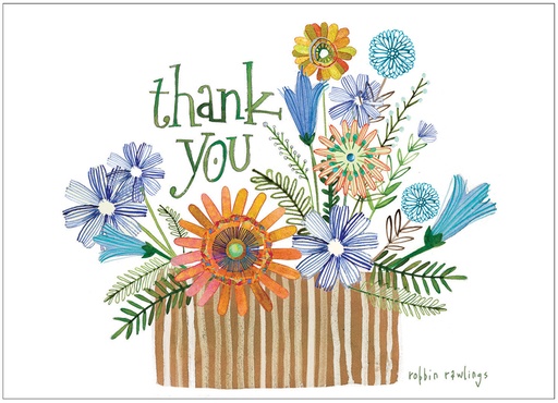 [RBL15] 3.5 x 5 Flower Basket Notes