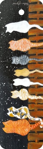 [BK177] BK177 - Cat Tails Bookmark, Cat Tails